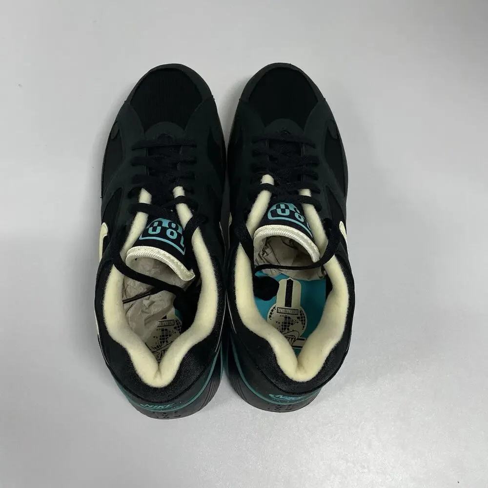 Nike Air Max 180 Black Dusty Cactus FJ9259 001 Size 7 Blue Turquoise Retro Shoes